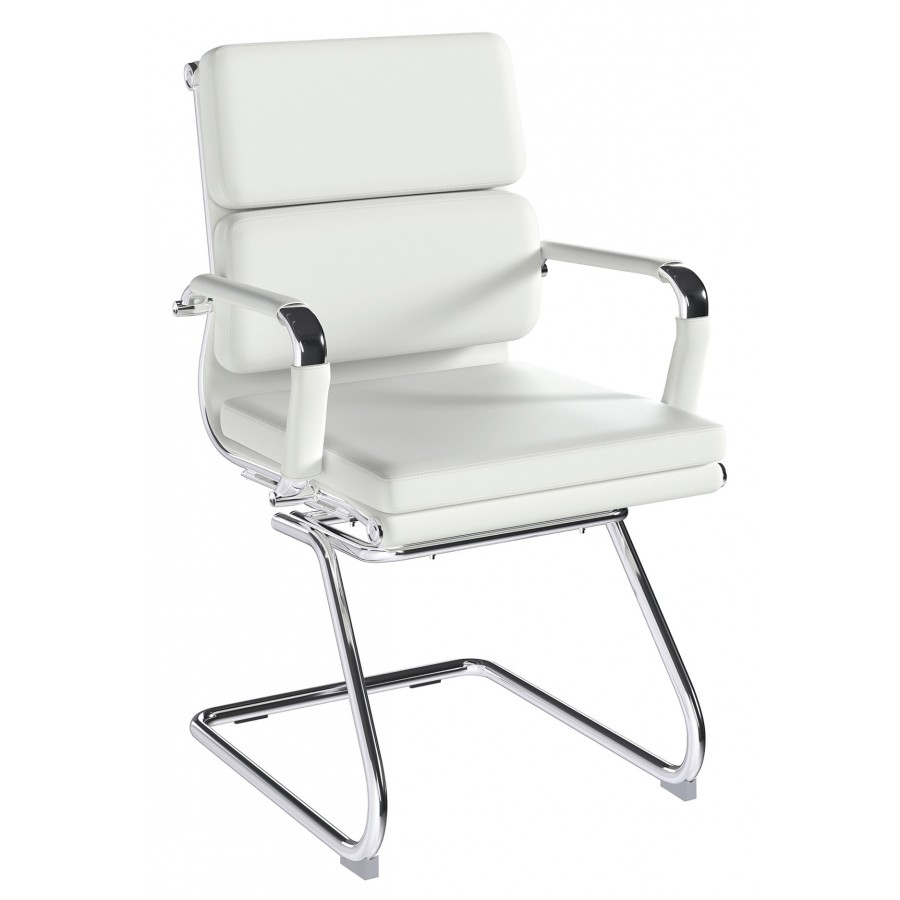 Avanti Medium Back Leather Cantilever Chair